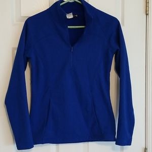 Under Armour 1/4 zip royal blue fleece